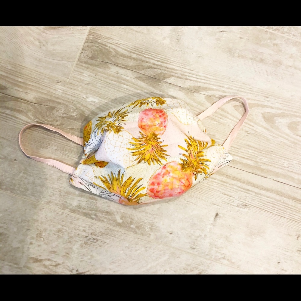Pineapple Fabric Face Mask